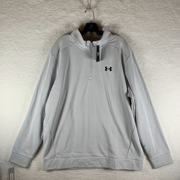 Under Armour Sweatshirt‎ Mens 2XL Gray 100% Polyester Loose Fit Long Sleeve 6746 - Picture 1 of 10